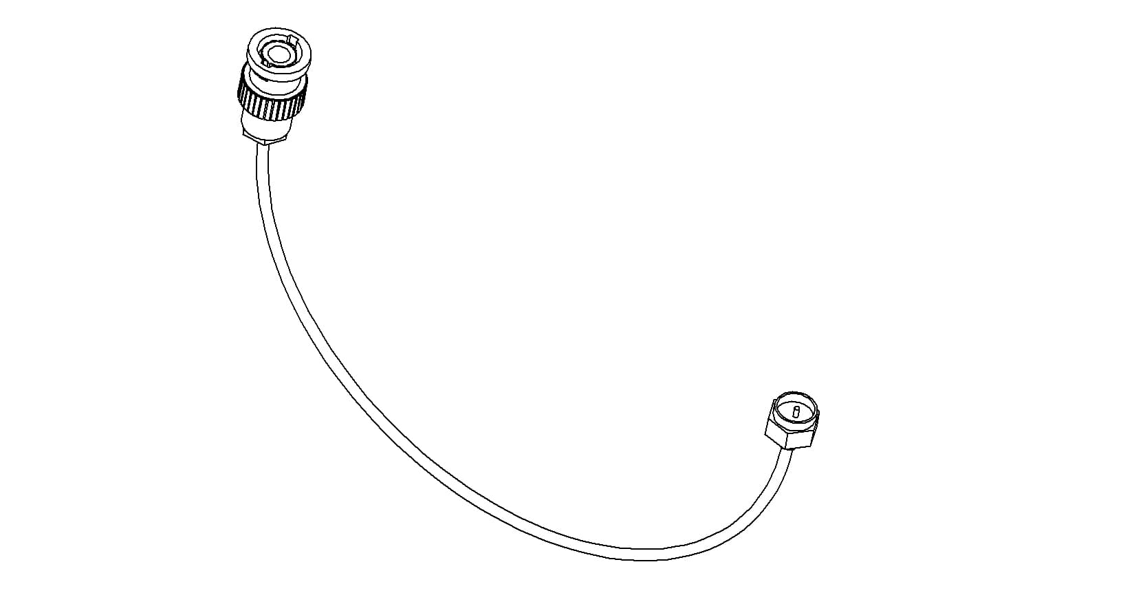 COAXIAL CONNECTOR-CONNECTOR, BNC - SMA MALE, 39"