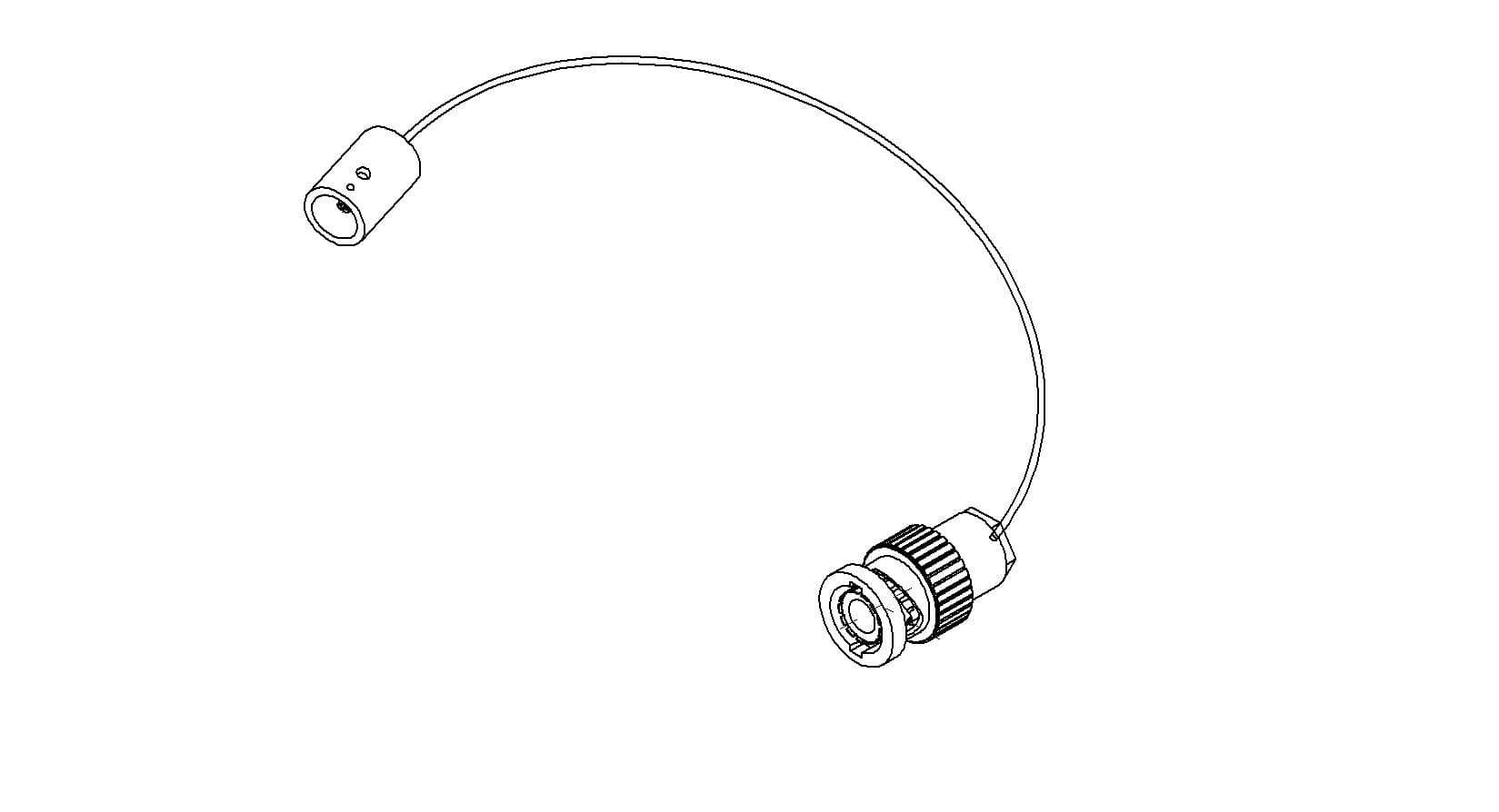COAXIAL CONNECTOR-CONNECTOR, FLOATING SHIELD MHV - MHV MALE, 39"