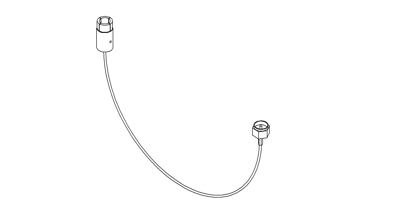 COAXIAL CONNECTOR-CONNECTOR, GROUNDED SHIELD BNC - SMA MALE, 39" 제품 이미지
