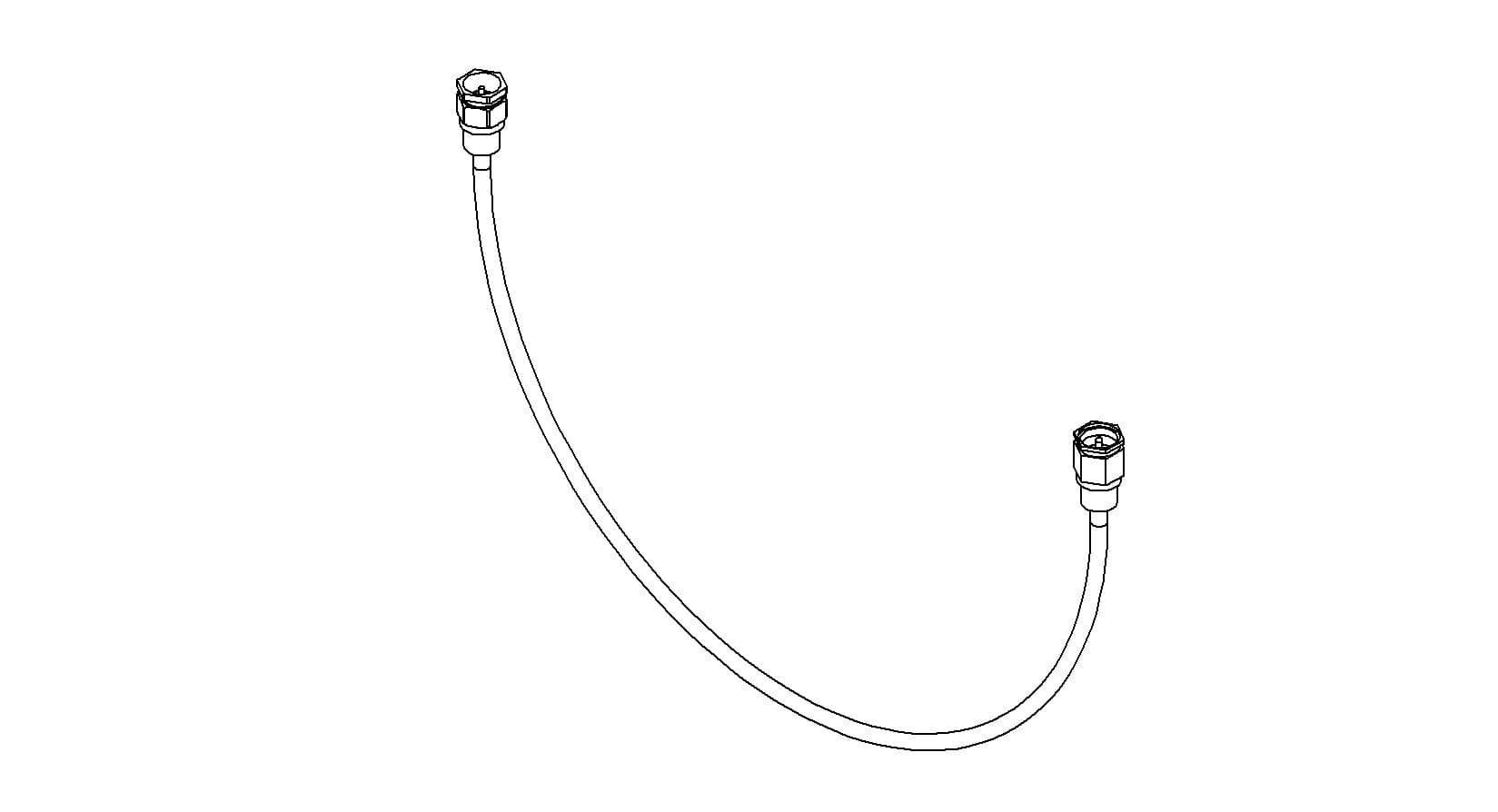COAXIAL CONNECTOR-CONNECTOR, SMA - SMA MALE, 19"