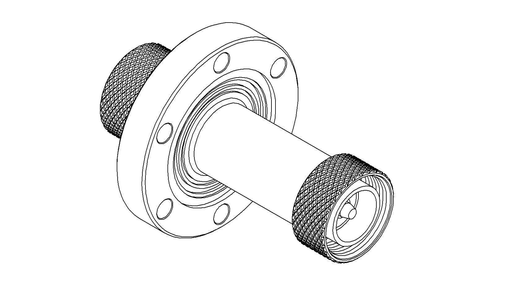 COAXIAL, DOUBLE ENDED, 7/16" DIN FEEDTHROUGH, 2700 VRMS, 100 WATTS, 1 PIN, 275CF 제품 이미지