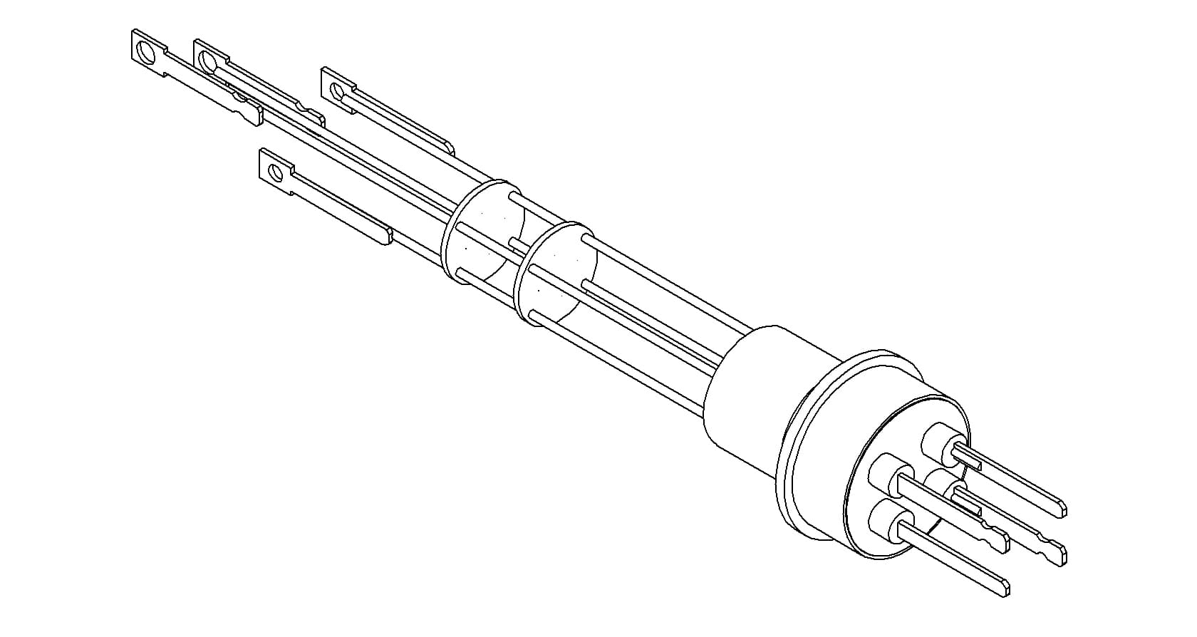 THERMOCOUPLE, TYPE E, 2 PAIR, CONNECTOR, WELD 제품 이미지
