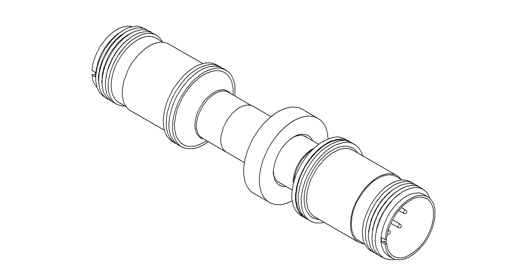 THERMOCOUPLE, TYPE J, 3 PAIR, MS CONNECTOR, DOUBLE ENDED, WELD