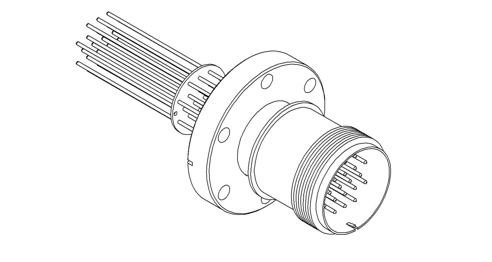 THERMOCOUPLE, TYPE K, 10 PAIR, MS CONNECTOR, 275CF