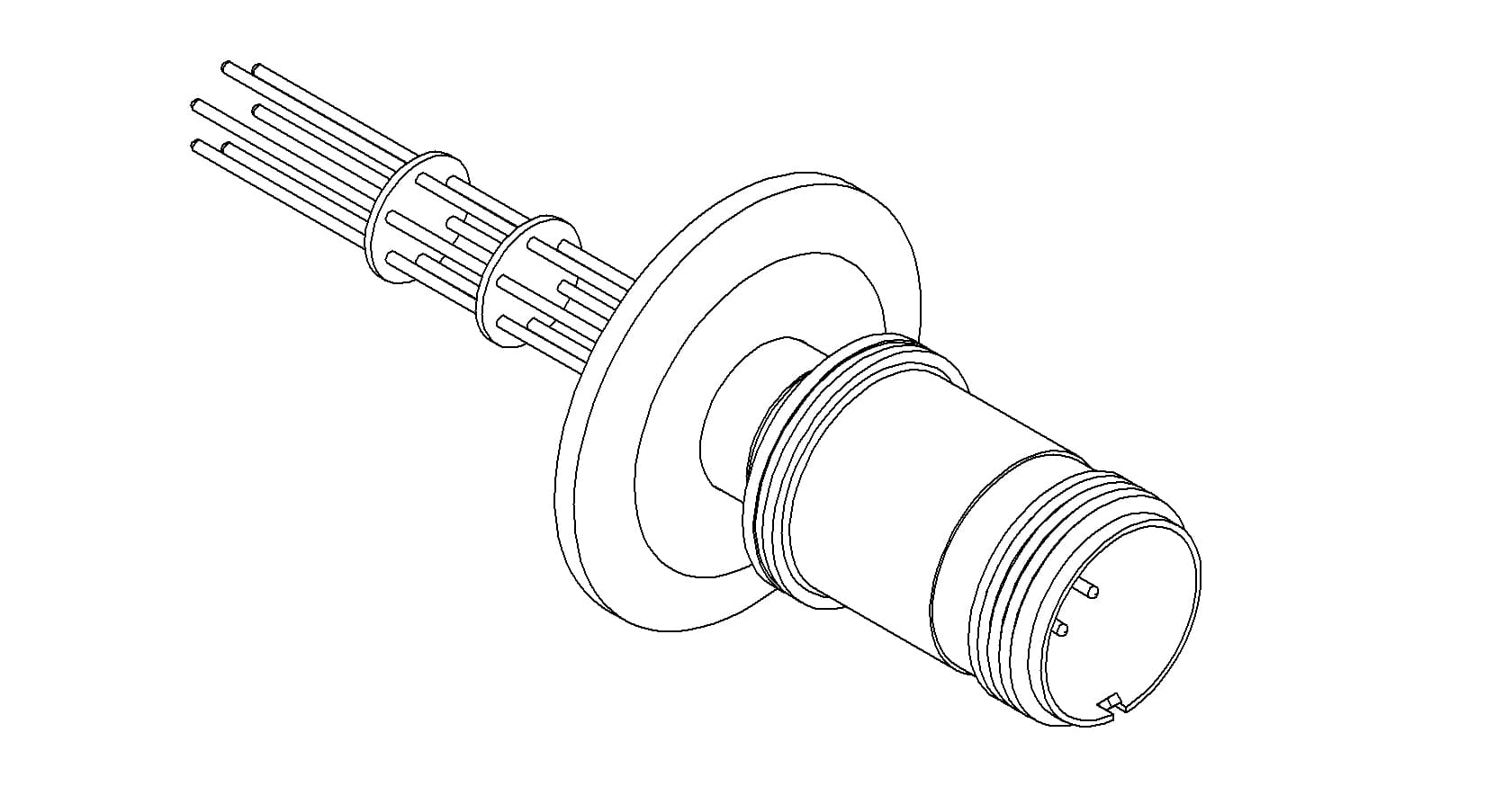 THERMOCOUPLE, TYPE K, 3 PAIR, MS CONNECTOR, QF40