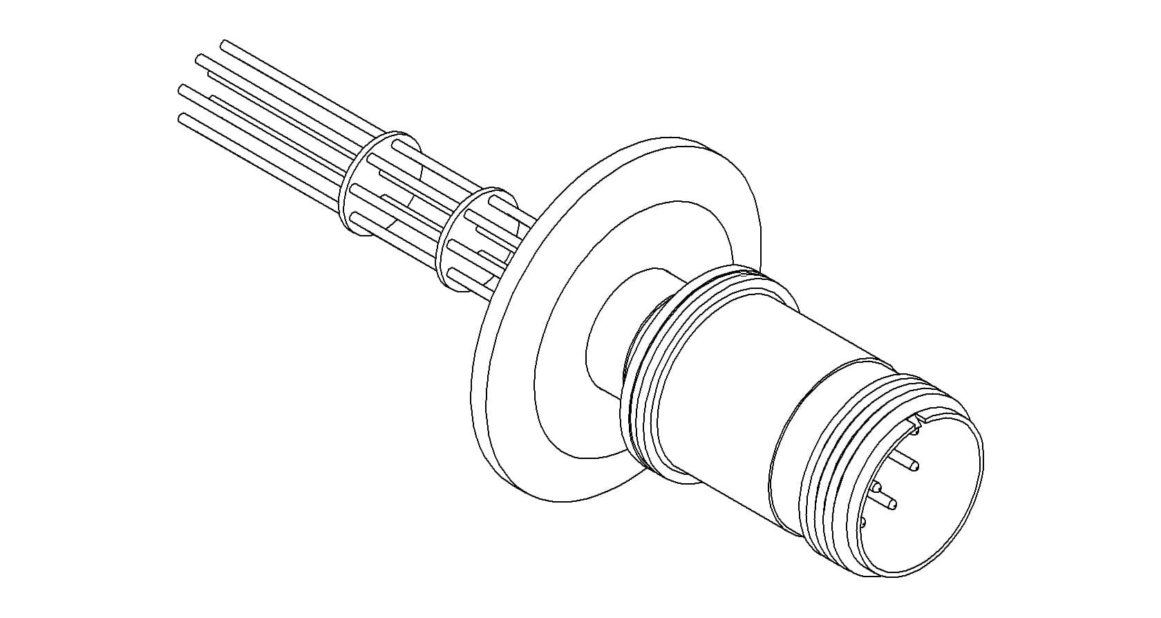 THERMOCOUPLE, TYPE K, 5 PAIR, MS CONNECTOR, QF40