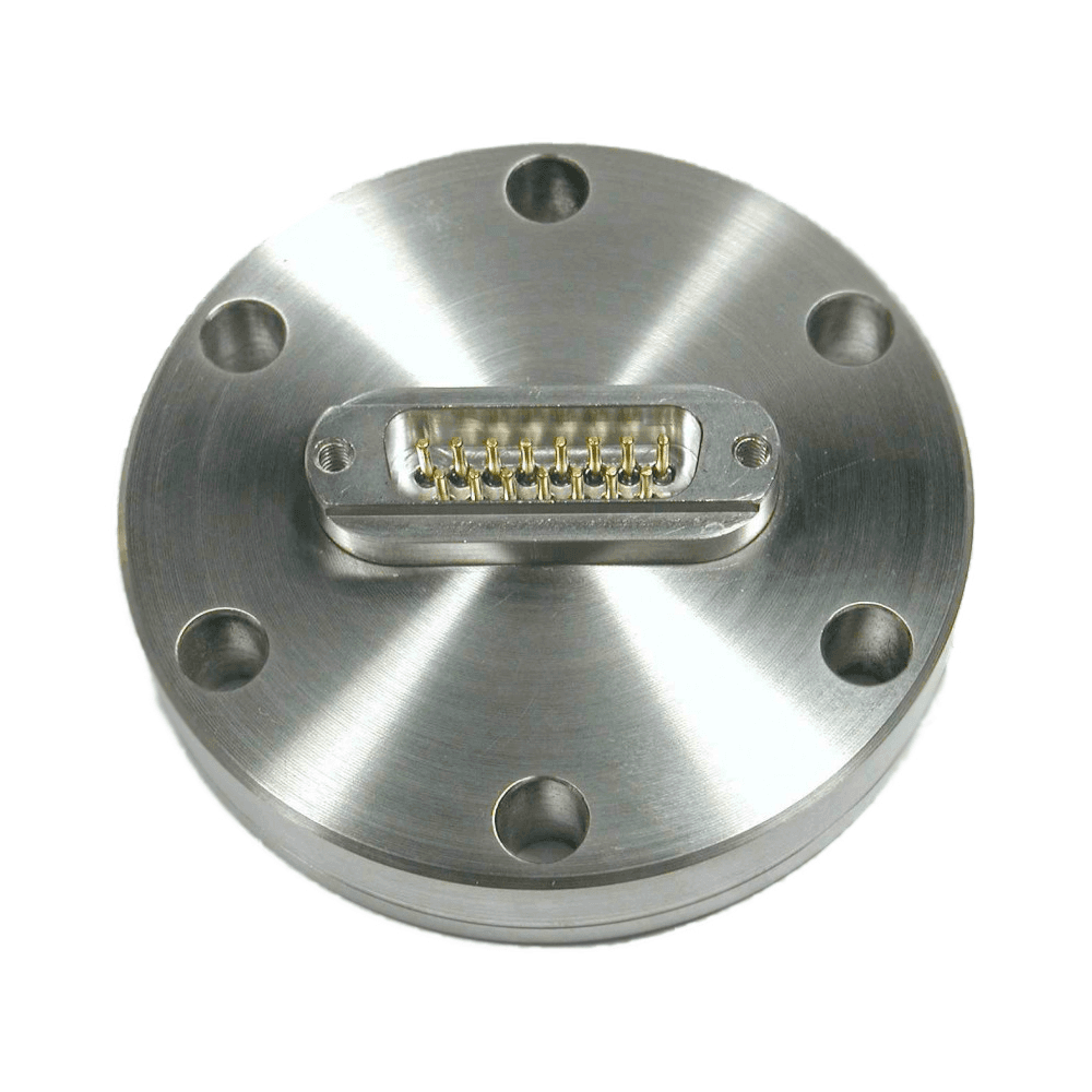 DN40CF FLANGE, SUB-D 15-WAY FEEDTHROUGH, UHV