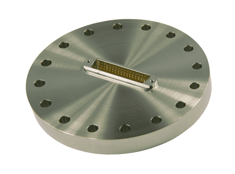 DN100CF FLANGE, SUB-D 50-WAY FEEDTHROUGH, UHV