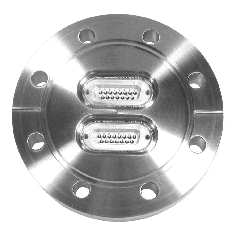 DN63CF FLANGE, 2 x SUB-D 15-WAY FEEDTHROUGHS, UHV 대표 이미지