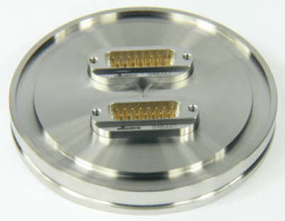 DN63KF FLANGE, 3 x SUB-D 15-WAY FEEDTHROUGHS 제품 이미지