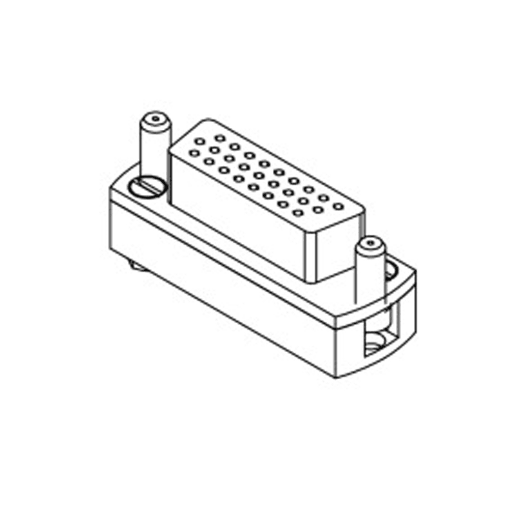 SUB-D 26-WAY UHV PEEK SOCKET, HIGH DENSITY, CRIMP PINS 대표 이미지