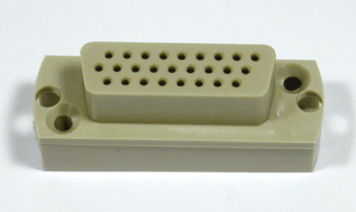 SUB-D 78-WAY UHV PEEK SOCKET, HIGH DENSITY, CRIMP PINS