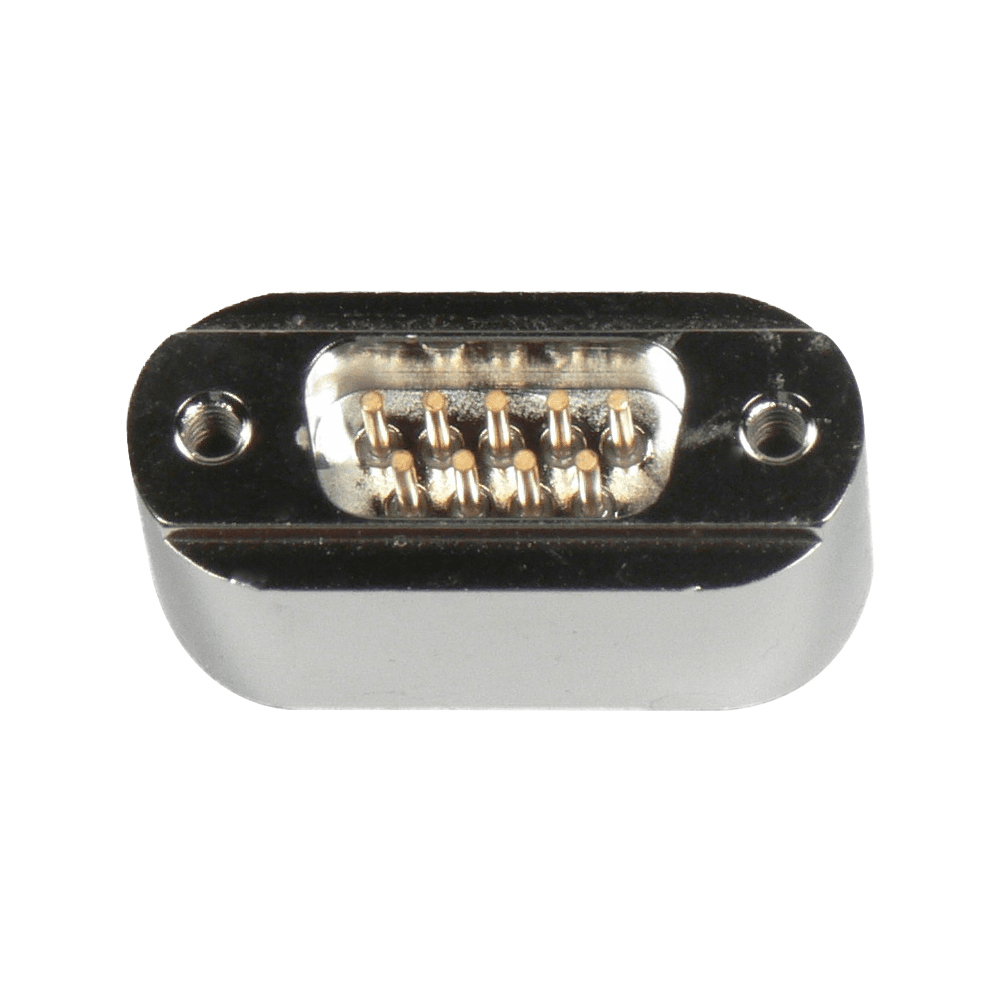 SUB-D 9-WAY WELDABLE FEEDTHROUGH, HIGH CURRENT VERSION