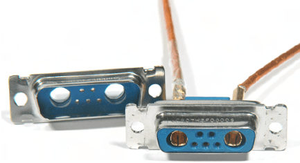 COAXIAL SUB-D Vacuum side Connectors, male 제품 이미지