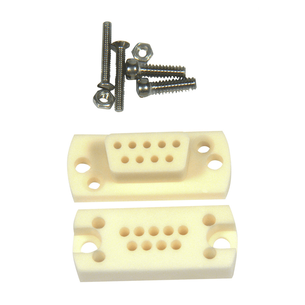 SUB-D 9-WAY UHV CERAMIC SOCKET, HIGH TEMPERATURE VERSION