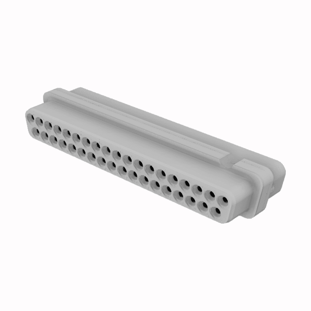 SUB-D 37-WAY HV SOCKET, FEMALE, NO METAL HOUSING