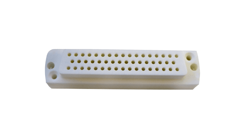 SUB-D 50-WAY UHV CERAMIC SOCKET, HIGH TEMPERATURE VERSION 제품 이미지
