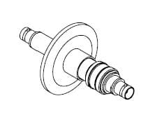 COAXIAL, SHV-5, 1 PIN, FLOATING SHIELD, DOUBLE-ENDED, QF40, NO CONNECTOR 제품 이미지