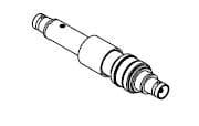 COAXIAL, SHV-5, 1 PIN, FLOATING SHIELD, DOUBLE-ENDED, WELD, NO CONNECTOR